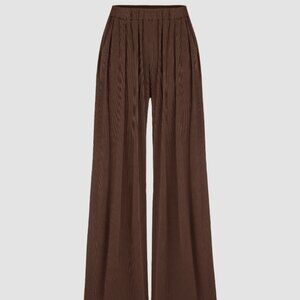 Cider Wide Leg Ribbed Palazzo Pants
